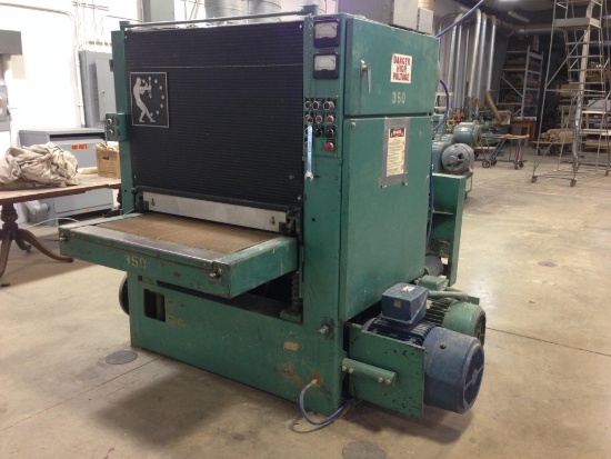 Timesaver Model 336 2 Double Head 37" Wide Belt Sander 460 Volt 3 Phase,