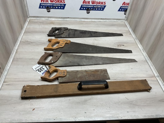 Box Lot Hand Saws, Heavy Hold Down