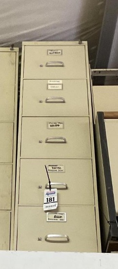 5 Drawer File Cabinet