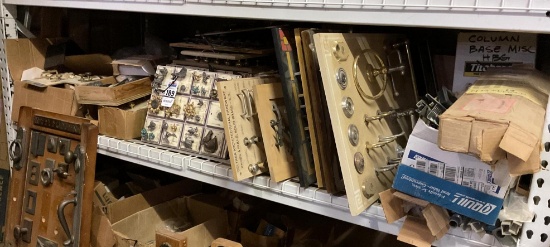 Contents On shelf Of Lot 107, Architectural Knob and Pull Display Boards,