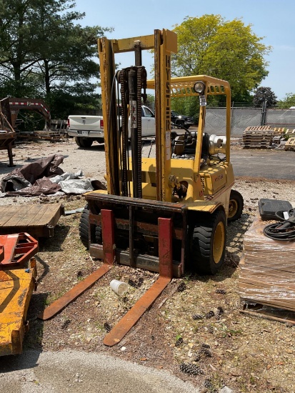 Hyster Forklift, 6250 Lbs. Capacity, 2 Stage Mast, LPG