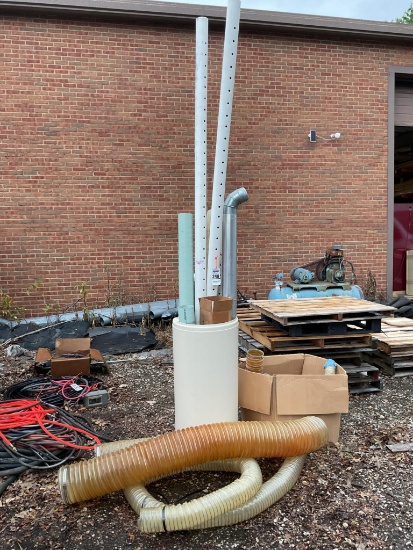 Barrel Of Misc. Pipe And Flex pipe