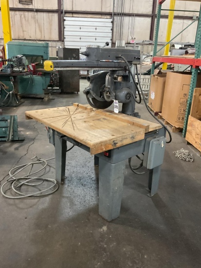 Rockwell Model 16-RAS Radial Arm Saw. Dalton, Ohio