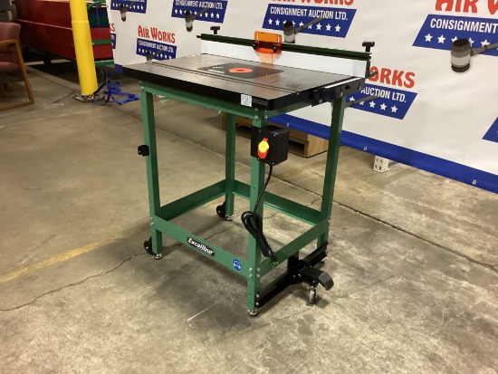 New Unused General Excaliber Model 40-200C-CI Router Table With Fence And Router Lift, Cast Iron