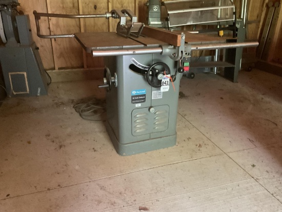 Rockwell Model 34-466 Table Saw, 10" Tilting Arbor Unisaw with Blade Guard and Fence