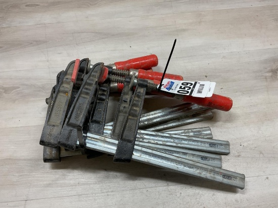 6 Bessey 12" Deep Throat Clamps
