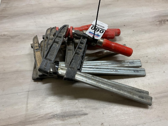 6 Bessey 12" Deep Throat Clamps