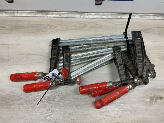 6 Bessey 12" Deep Throat Clamps