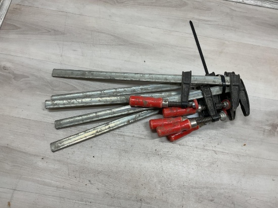 5 Bessey 18" Deep Throat Clamps