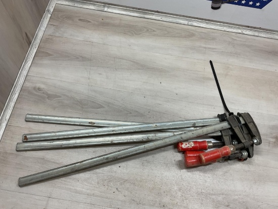 4 Bessey 24" Deep Throat Clamps