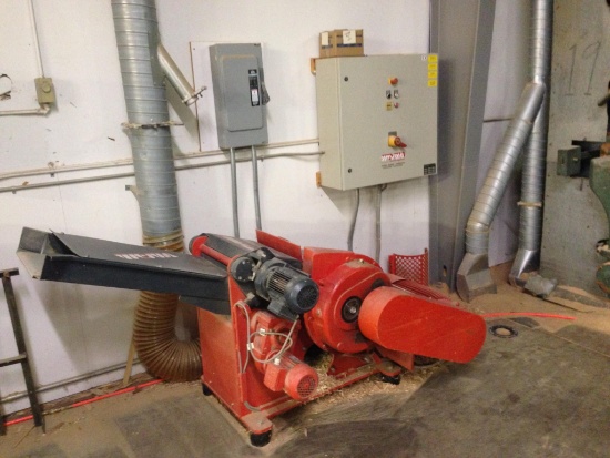Weima Beaver 400 Horizontal Shredder With Beveled InFeed, 3 Phase In Excellent Condition