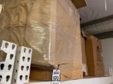 Contents On Top Shelf Of Lot 105, New In Box Mini Fridge with Ice Maker, Wooden Cabinets