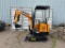 New Unused Miva Model VA15J Mini Excavator, 13.5 Hp Gas Engine, Manual Thumb, Blade, Aux. Hydraulics