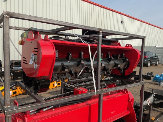 New Unused GIYI Model GY-60 Forestry Mulcher Skid Loader Attachment