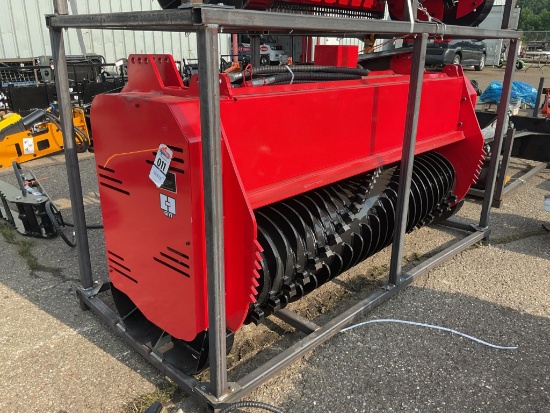 New Unused GIYI Model GY-72 Pro Forestry Mulcher skid Loader Attachment