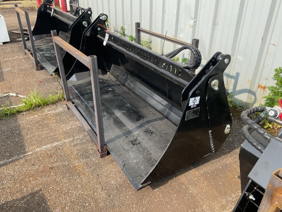 New unused GIYI Model GY-KH72F 4 in 1 Skid Loader Bucket Attachment, 72" Wide