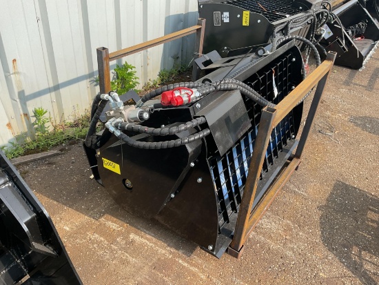 New Unused GIYI Model GY-MB27F Mixing Bucket skid Loader Attachment, 48" Wide