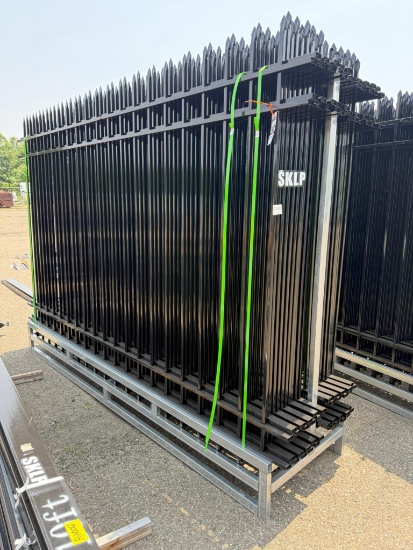 New Unused FENS Model FEN20 Site Fence, 20 Fence Panels 10'x 7' and 21 Posts 8' Long