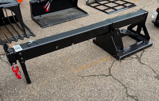 New Unused GIYI Model GY-TB47 Extendable Forklift Boom Attachment, 3300 Lbs. Cap, Extends To 132"