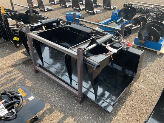 New Unused GIYI Model GY-PG72C Grabble Skid Loader Attachment, 72" Wide