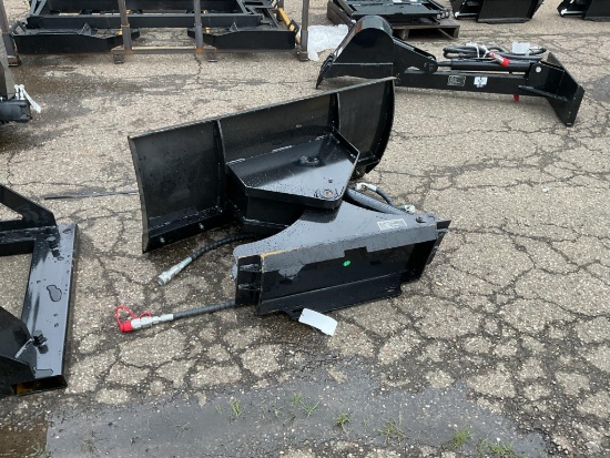 New Unused GIYI Model GY-TXC Snow Plow Mini Excavator Attachment, Hydraulic Tilt