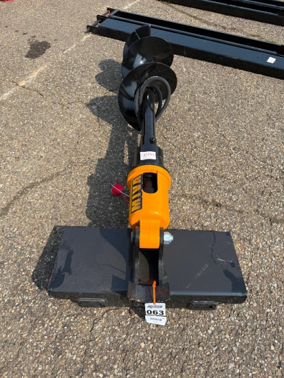 New Unused GIYI 12" Auger Mini skid Loader Attachment