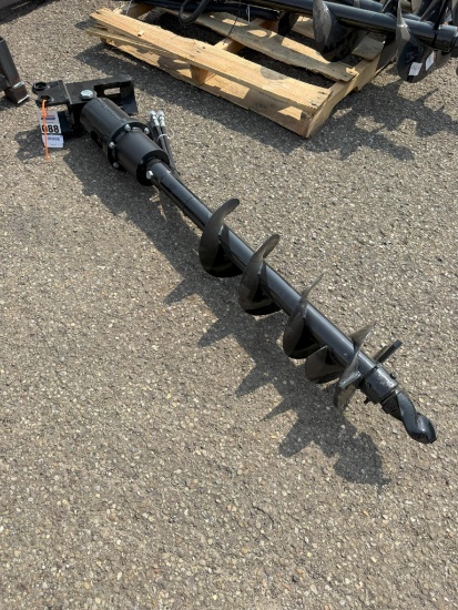 New Unused Miva 8" Auger Mini Excavator Attachment