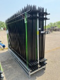 New Unused FENS Model FEN20 Site Fence, 20 Fence Panels 10'x 7' and 21 Posts 8' Long