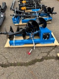 New Unused GIYI Hydraulic Auger Skid Loader Attachment With 8