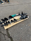 New Unused Miva Auger Mini Excavator Attachment Set With, 8