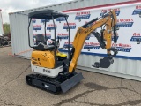 New Unused IR Model IRE20 Mini Excavator, 23 Hp Yanmar Diesel, Swing Boom, Hydraulic Thumb