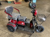 New Unused MMS Model MS-D3 Three Wheeled Electric Cart, 48 Volt 500 W Motor, 2 Passenger