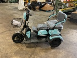 New Unused MMS Model MS-D3 Three Wheeled Electric Cart, 48 Volt 500 W Motor, 2 Passenger