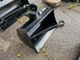 New Unused Miva 24 Inch Tilting Bucket Mini Excavator Attachment