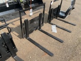New Unused GIYI Mini Skid Loader Forks Attachment with 30