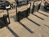 New Unused GIYI Mini Skid Loader Forks Attachment with 30