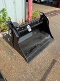 New Unused GIYI Model GY-XKH39F 4 In 1 Bucket Mini Skid Loader Attachment, 39
