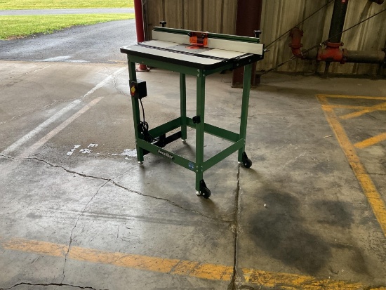 New Unused General Excalibur Model GEN-40-200C-PHE Router Table With Fence and Router Lift, Phenolic