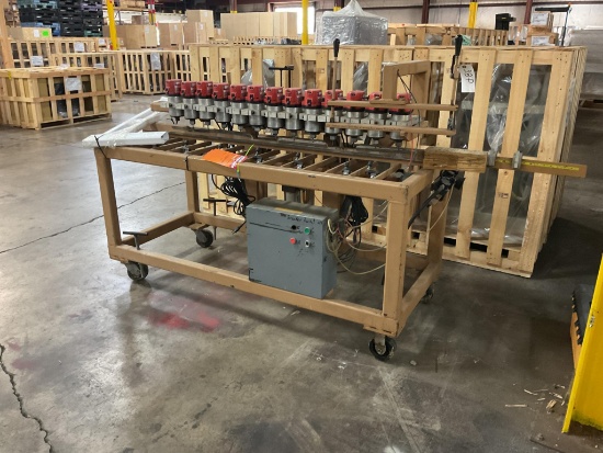 (Inv.1046) Custom Built Vinyl Railing Spindle Slot Cutting Machine with ...