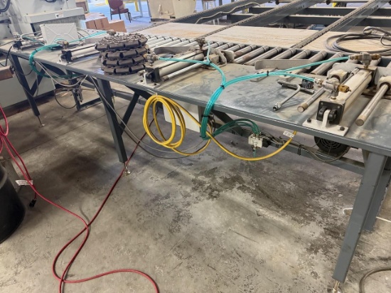 Stonewood Industries 17"x12' Roll Conveyor w/Air Kickers