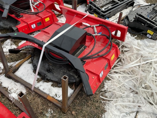 GIYI X-DM43 Skid Steer Disc Mulcher, 43" Width, 54 Blades