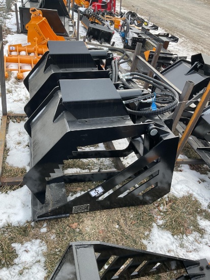 GIYI -HWG60 Skid Steer Hollow Wood Grabber, 60" Width, 44" Max Opening
