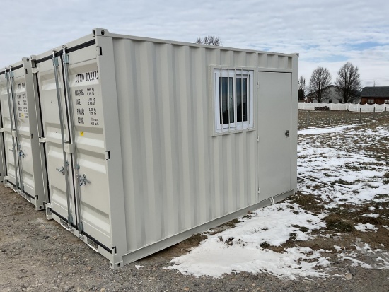 New Unused CTTN 10' Office Shipping Container with Side Door and Window