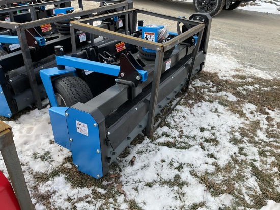 New Unused Raytree RMSC78 Soil Conditioner Skid Loader Attachment, 78" Wide Drum