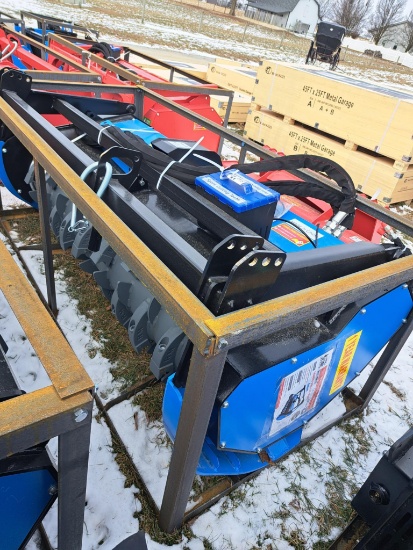 New Unused Raytree RMDM72S Forestry Drum Mulcher Skid Loader Attachment, 72" Cutting Width