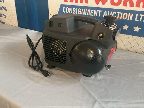New Unused Central Pneumatic HCP-2040 Air Compressor, 4 Gallon, 2 Hp, 115 Volt