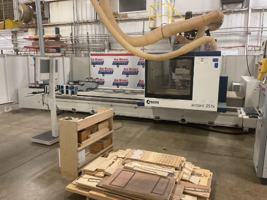 2019 SCM Accord 25 FX CNC Machining Center, 2 Tool Changers, 4' x 12', Becker Vacuum Pump, 480 V 3 P
