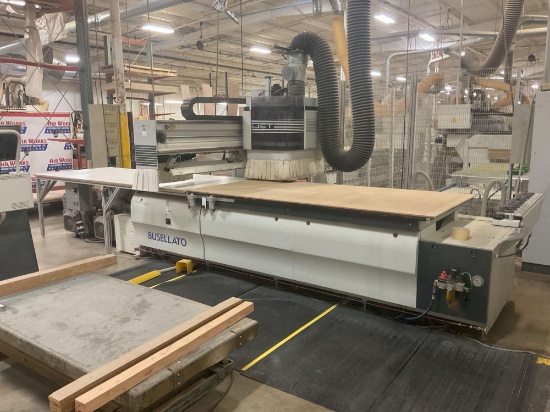 2009 Busellato Jet Optima RT CNC Machining Center, 4' 8', 2 Becker Vacuum Pumps, 480 V. 3 Ph.