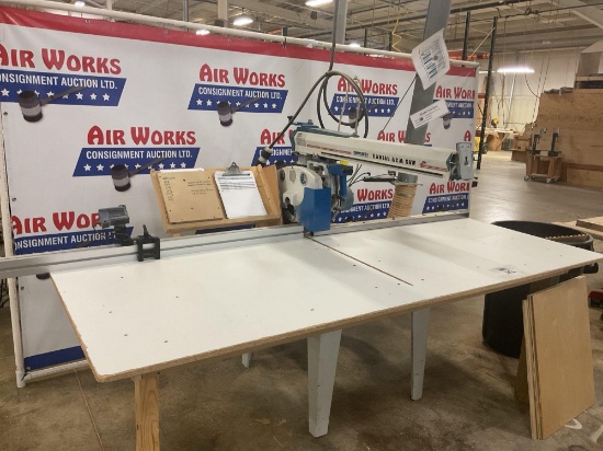 2006 Omga RN 700 FM Radial Arm Saw, 42" x 97" Top, 230 Volt