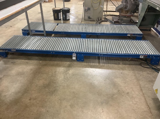 2 Lewco 2' x 10' Roll Conveyors